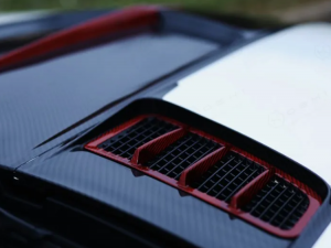 Mercedes Benz SLK Air Extractor Hood Intake Cover - Carbon Fiber - R172